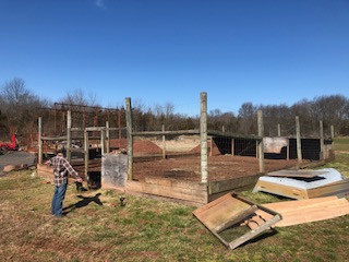 breaking ground on new garden at Skillman Farm Market and Butcher Shop