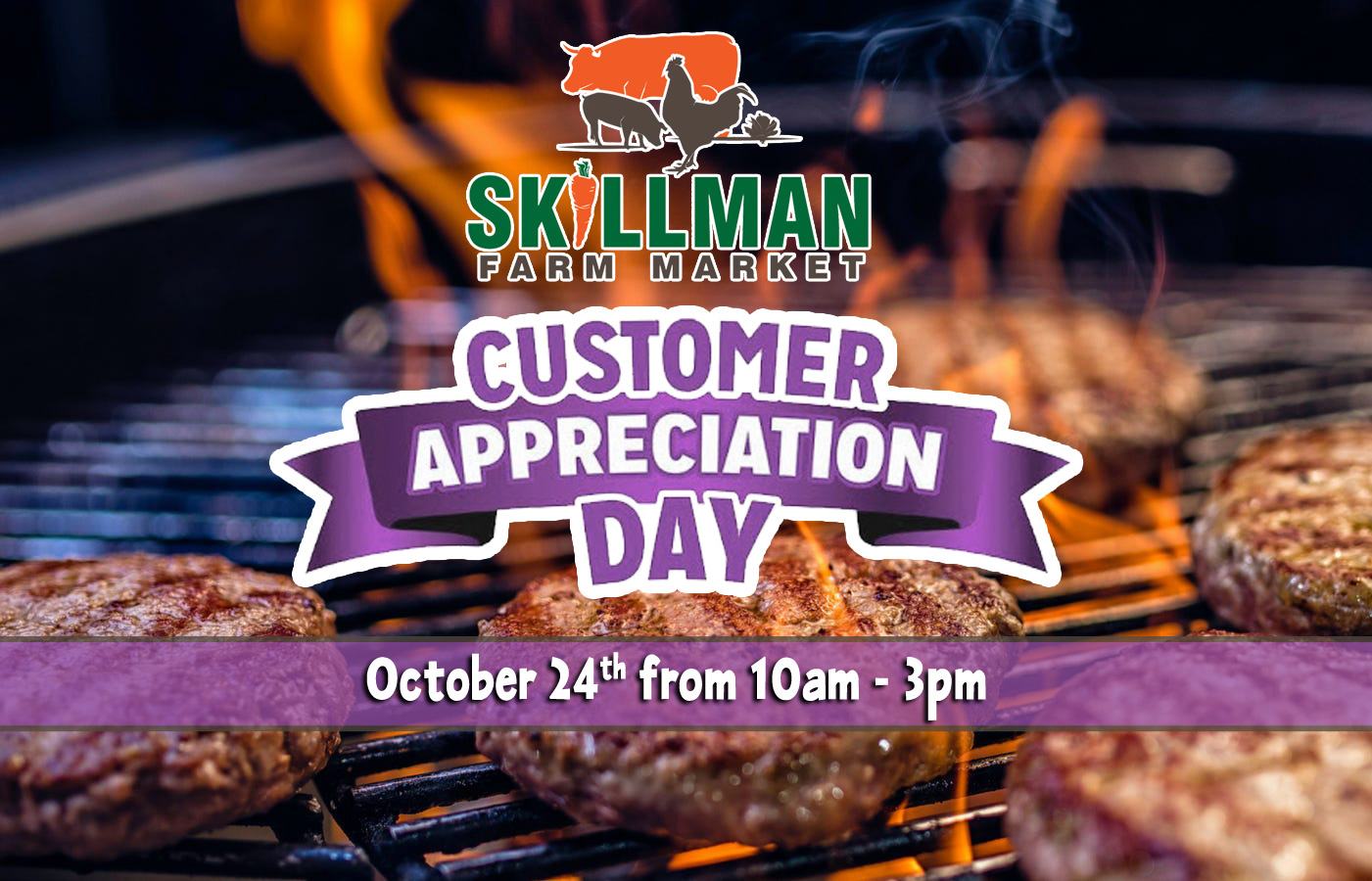 Customer Appreciation Day at Skillman Farm Market and Butcher Shop will be Saturday, October 24, 2020