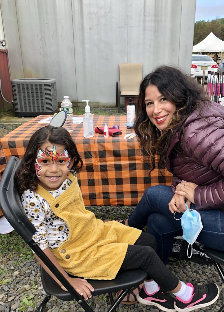 Face painting at Customer Appreciation Day 2021