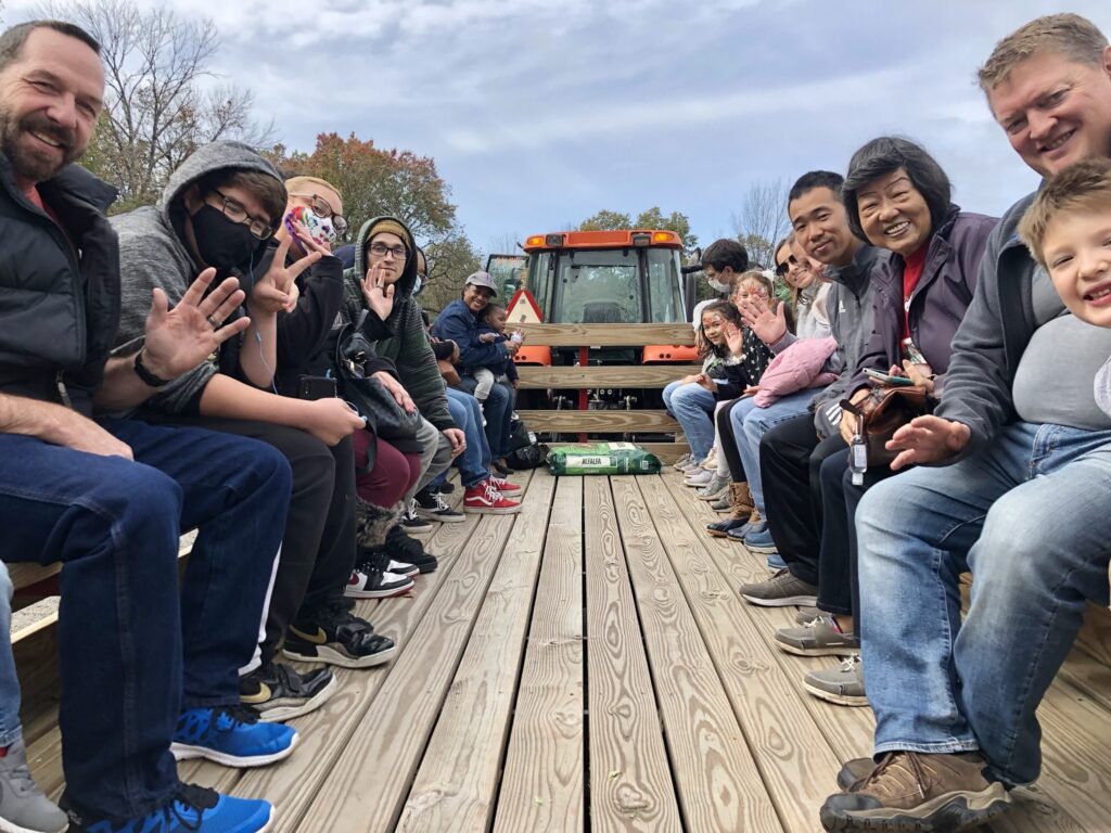 Wagon rides at Skillman Farm Market