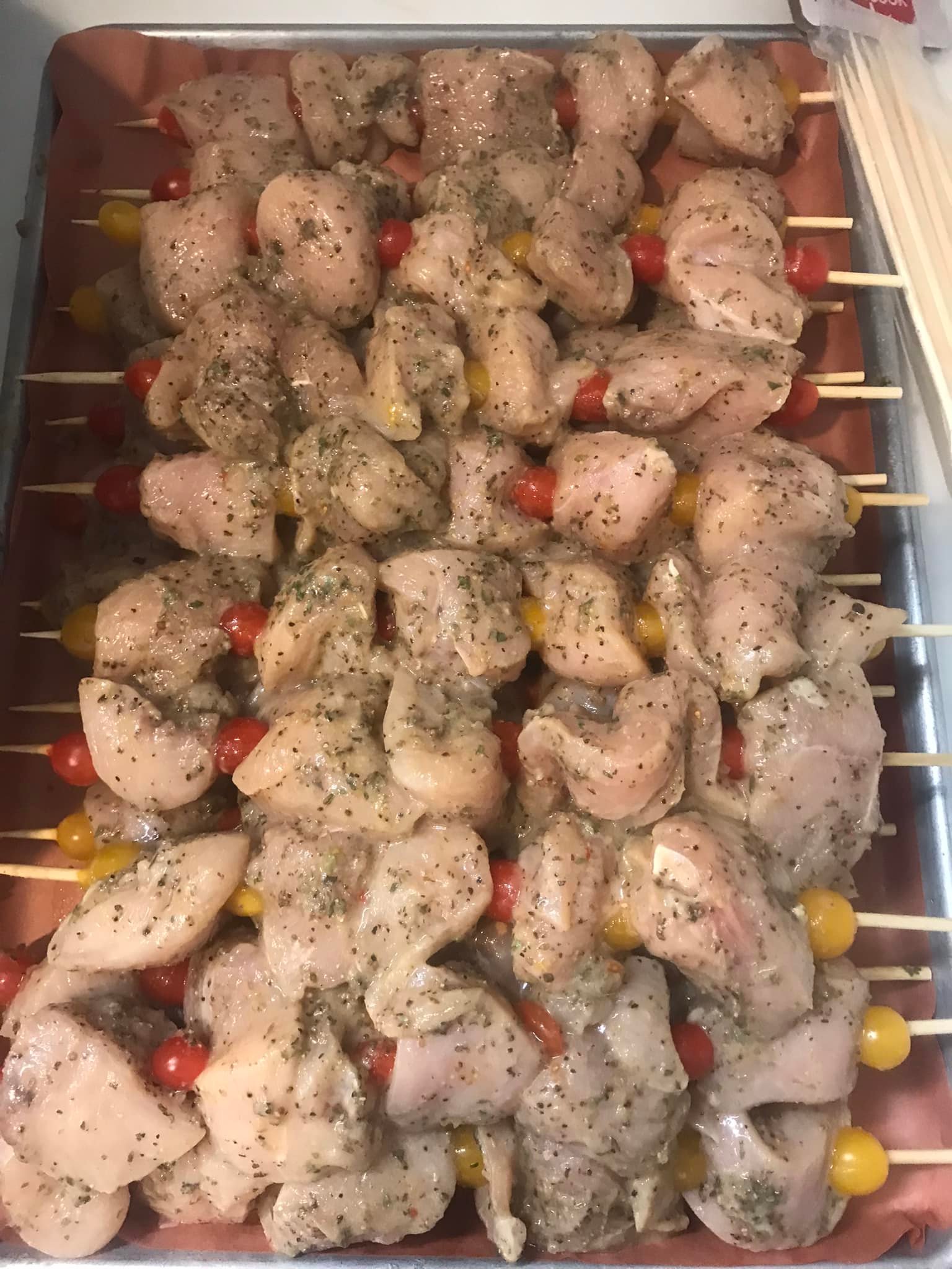 Zesty Chicken with Cherry Tomato Kebabs