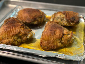 curry chicken thighs from Skillman Farm Market and Butcher Shop
